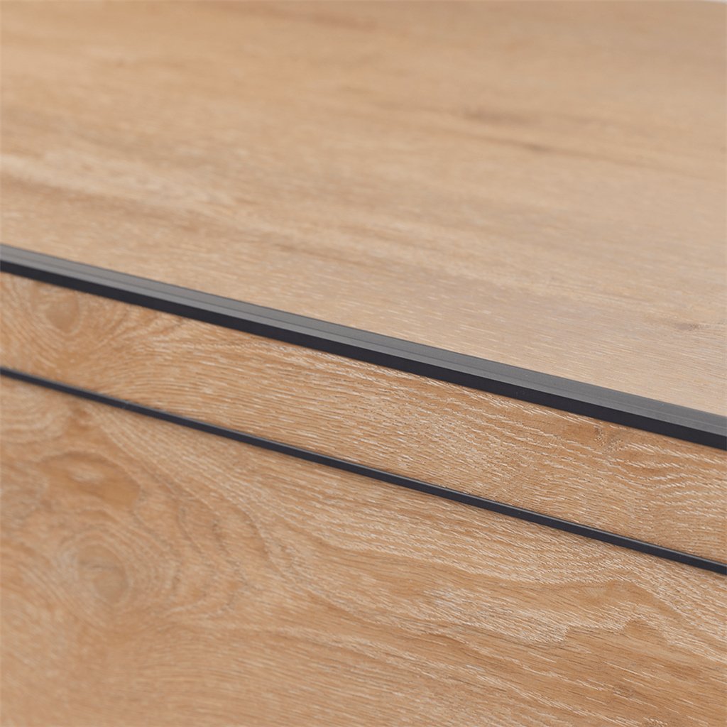 Co - Pro Profilo paragradino nero 15x45x3000mm - Solza.it