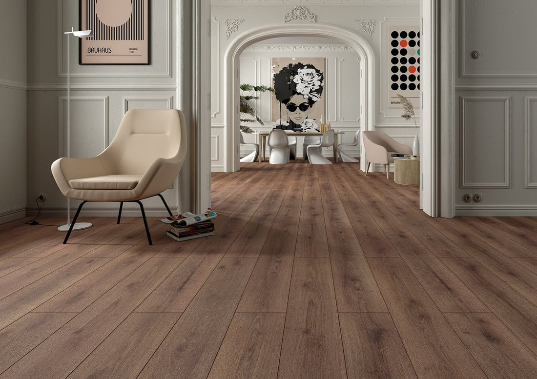 Floer Dresden Deep Brown Oak Hybrid Laminate Cities FLR - 1428 - Solza.it