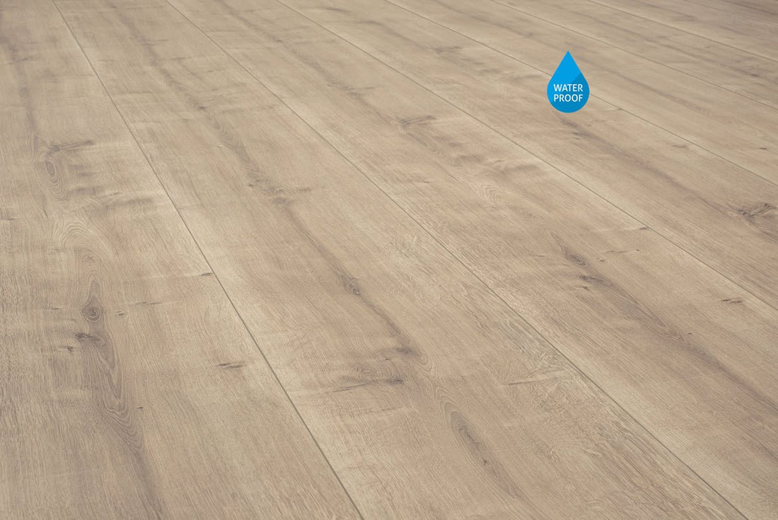 Pavimento Laminato Ibrido Rovere Grigio Caldo Casa di Campagna FLR-1033