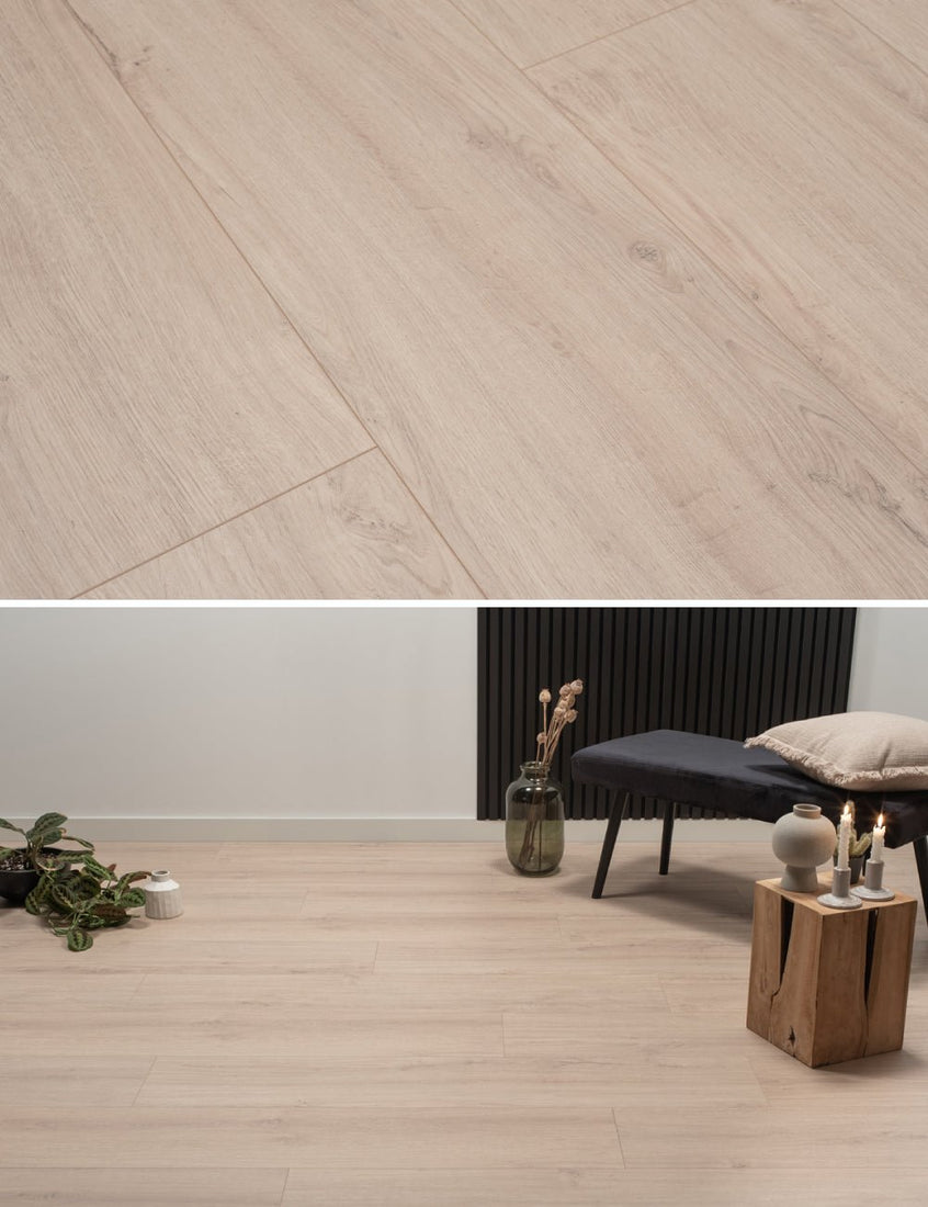 Floer Cities Laminate Waterford White Beige Oak FLR - 1421 - Solza.it