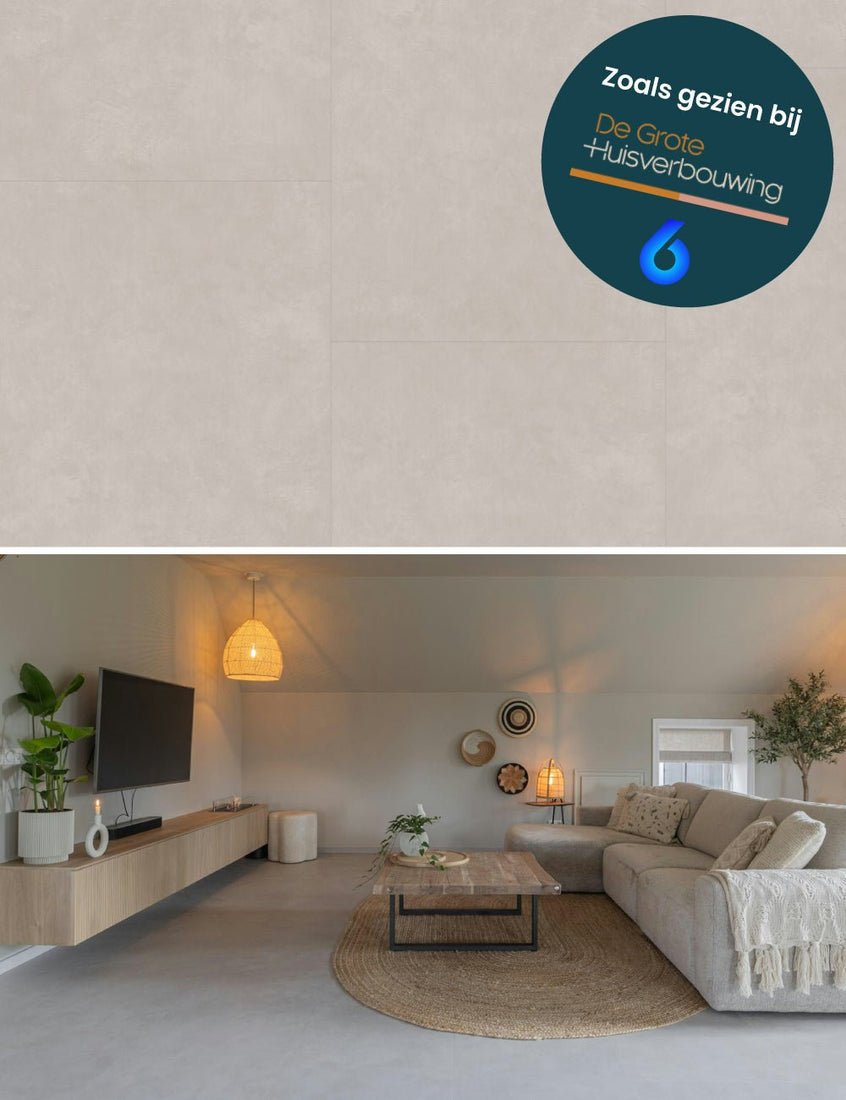 Floorify Pebble Beach F030 - Piastrella grande Click PVC