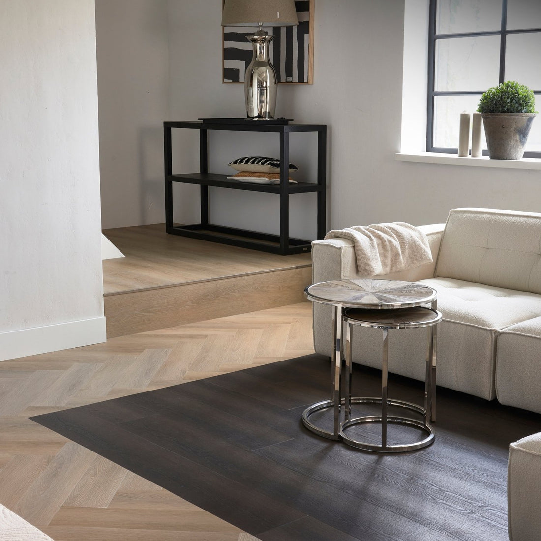 Rivièra Maison The Long Island Collection Long Beach Sand Herringbone/Herringbone 345-255834 - Solza.it