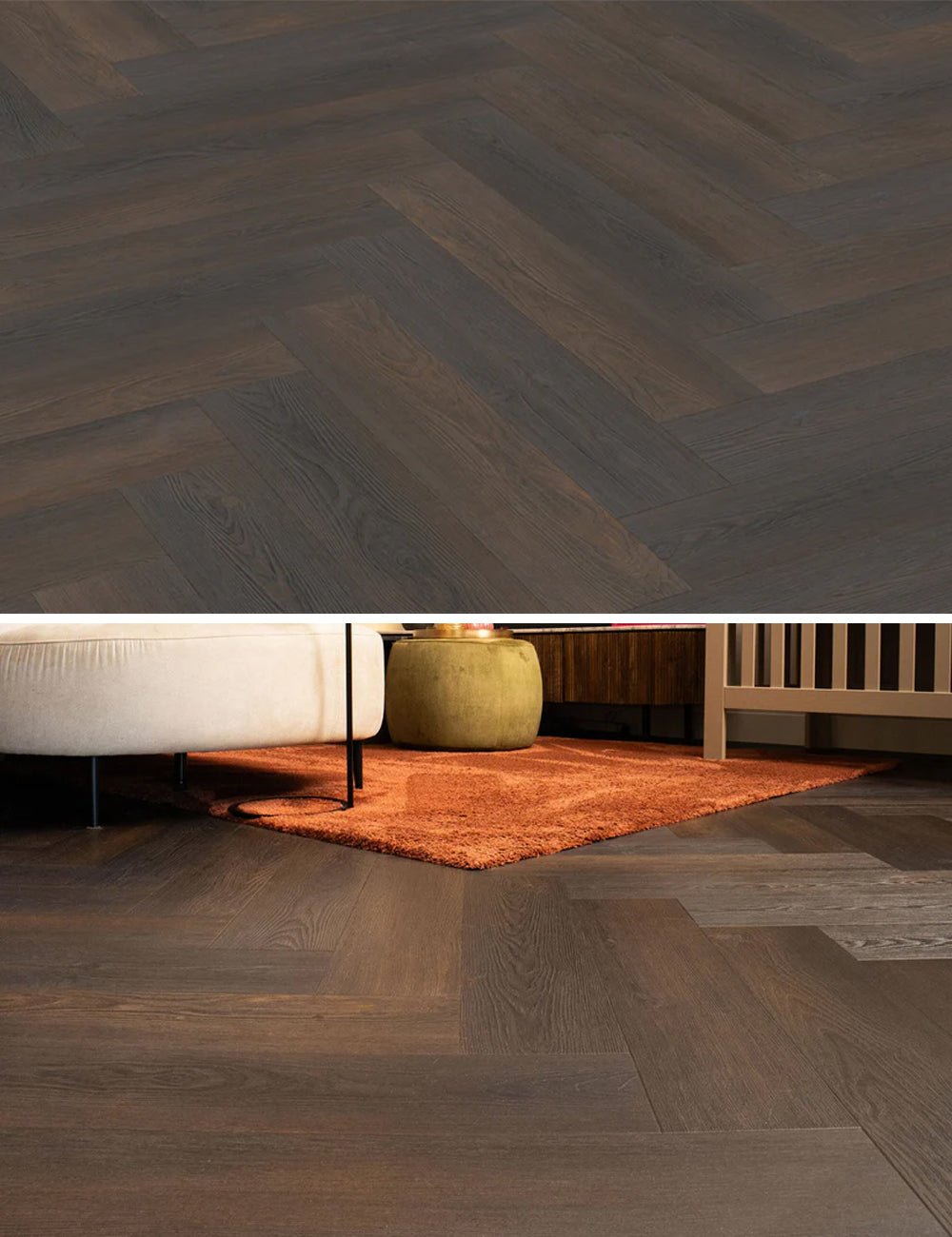 Vivafloors Black Forest - Legno di conifera 4540 - PVC adesivo a spina di pesce - Solza-it.staging.clonabledemo.net