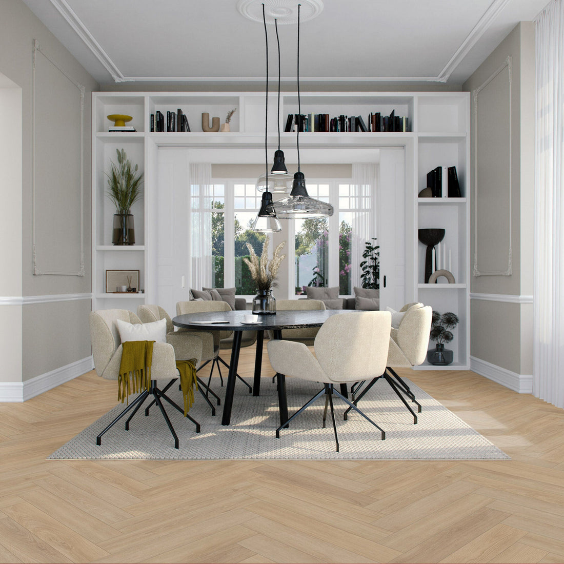 Vivafloors Mayfair - Rovere 9010 - Lastra a spina di pesce PVC