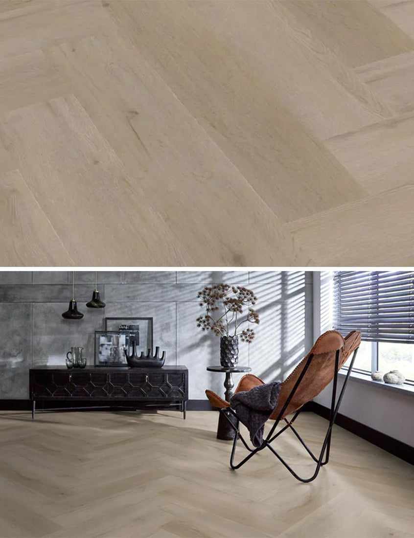 Floorlife PVC a spina di pesce YUP Leyton Rovere chiaro 2820 SRC - Solza.it