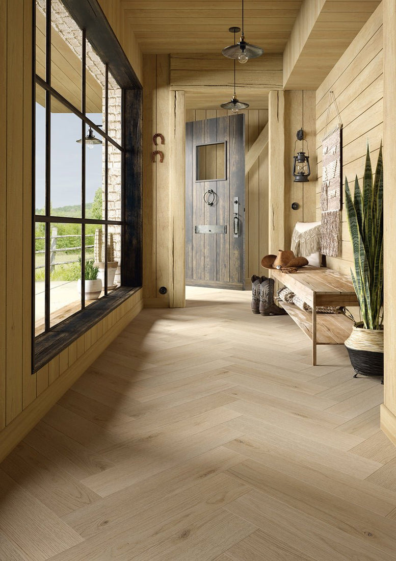 Floer Crema Rovere Bianco Laminato ibrido a spina di pesce FLR - 1620 - Solza-it.staging.clonabledemo.net