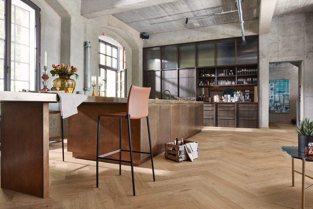 Floer Hybrid Wood Herringbone Greige Oak FLR - 5018 - Solza.it