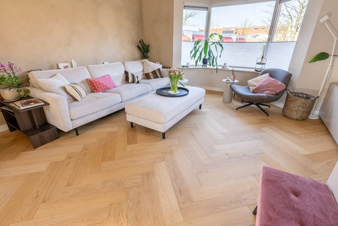 Floer Hybrid Wood Herringbone Natural Oak FLR - 5017 - Solza.it