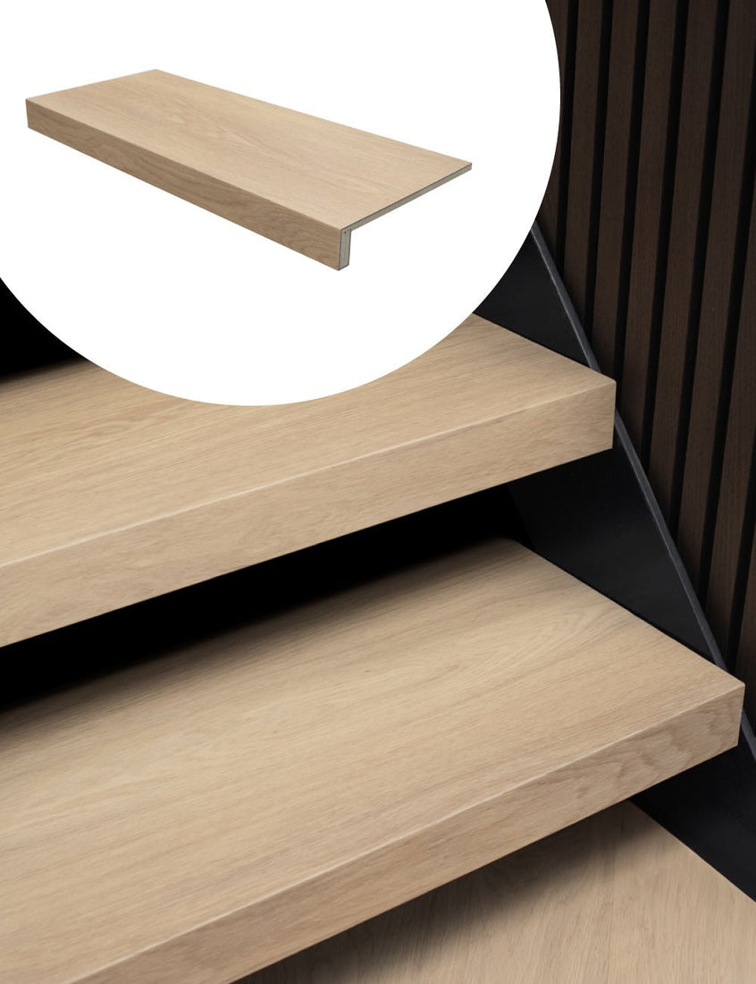 Rivestimento per scale Floer in rovere naturale a gronda singola 1000x326x63mm - Solza-it.staging.clonabledemo.net