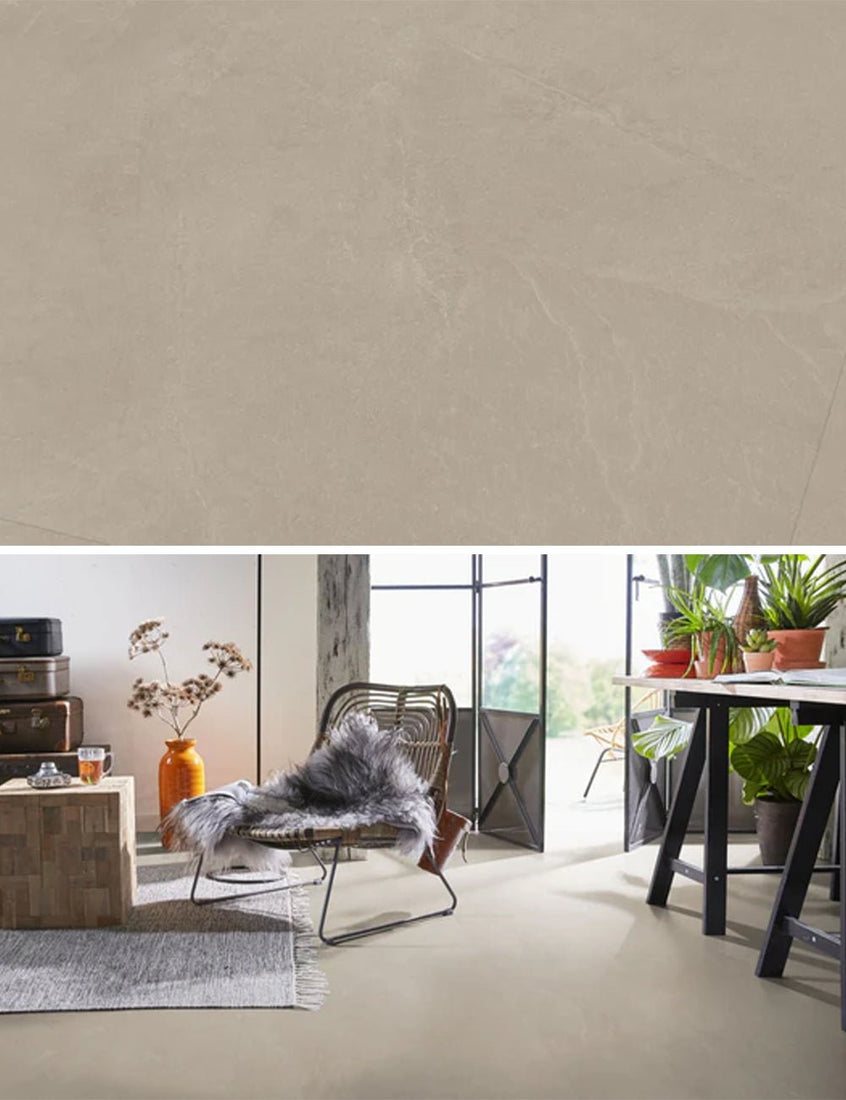Ambiant Noveno XL Beige caldo in PVC a lastre