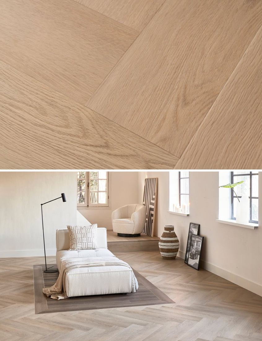 Rivièra Maison The Long Island Collection Long Beach Sand Herringbone/Herringbone 345-255834 - Solza.it