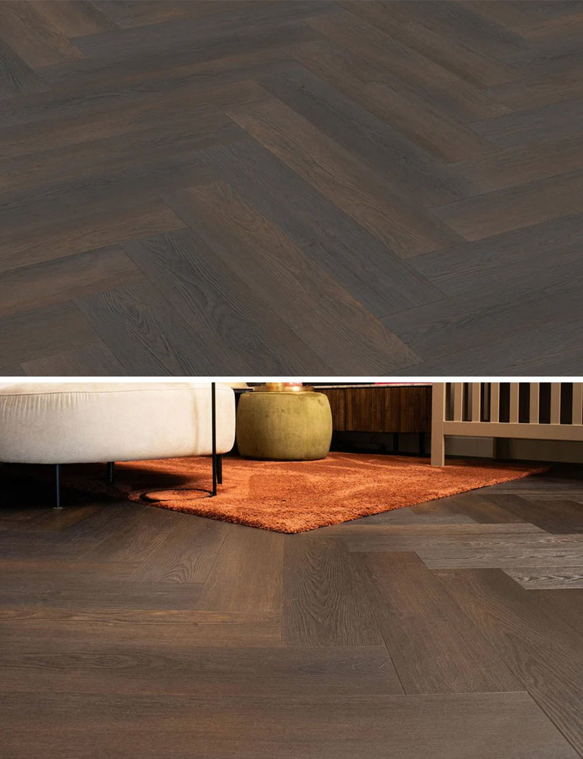 Vivafloors Black Forest - Legno di conifera 4540 - PVC adesivo a spina di pesce - Solza-it.staging.clonabledemo.net