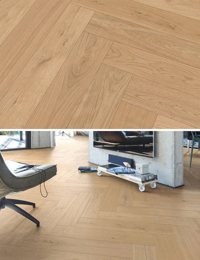 Floer Hybrid Wood Herringbone Pure Oak FLR-5015 - Solza.it