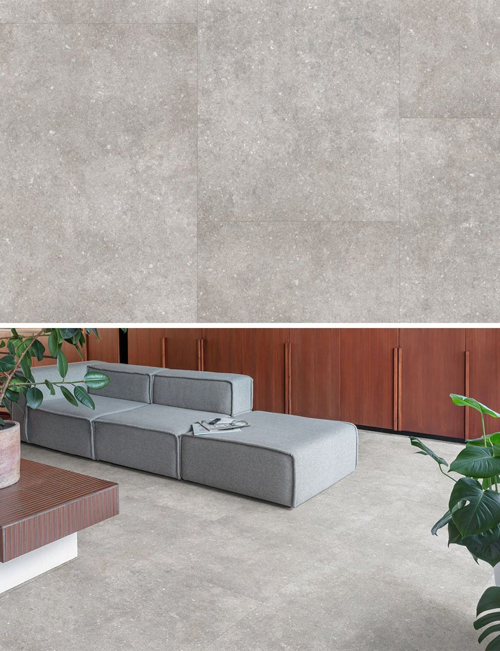 Floorify Etna F031 - Piastrella grande in PVC a click