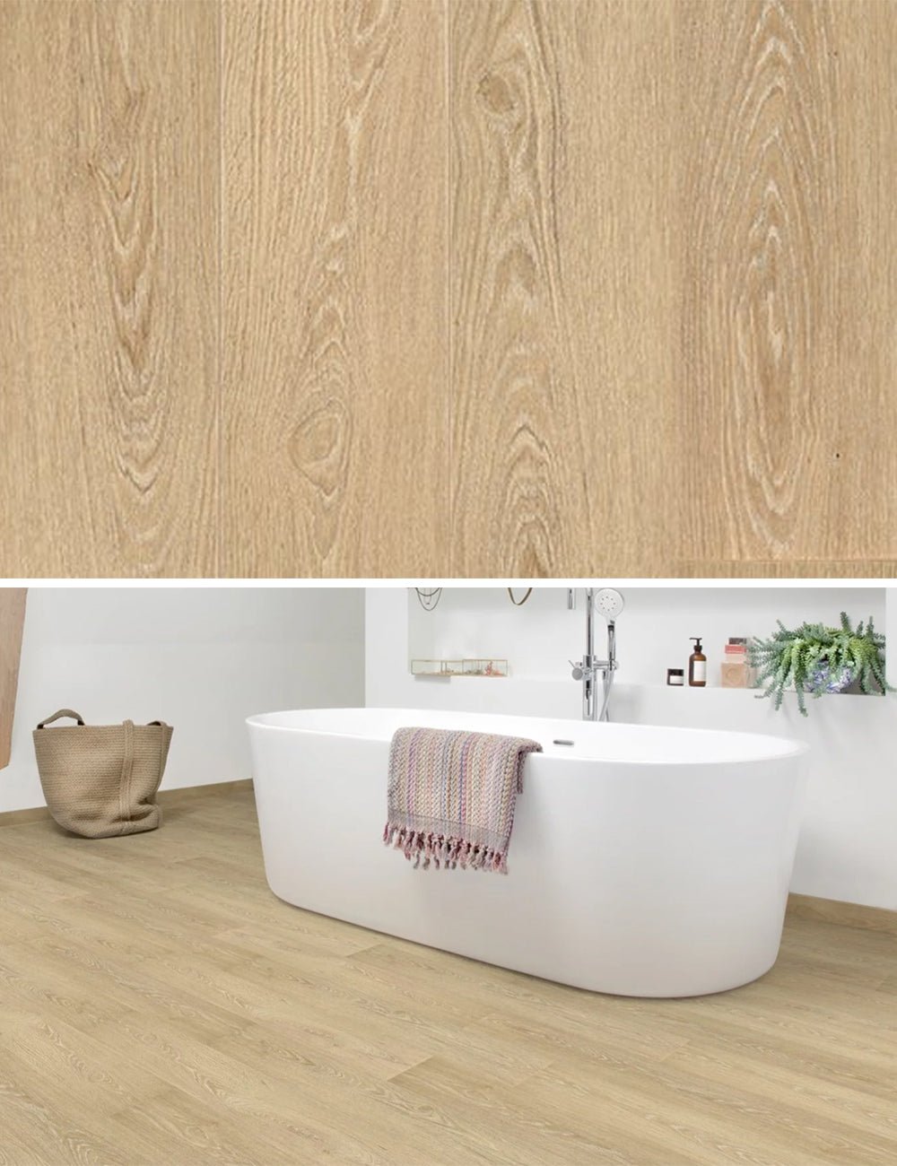 Floorify Blush F006 - PVC a doghe lunghe con sistema a incastro
