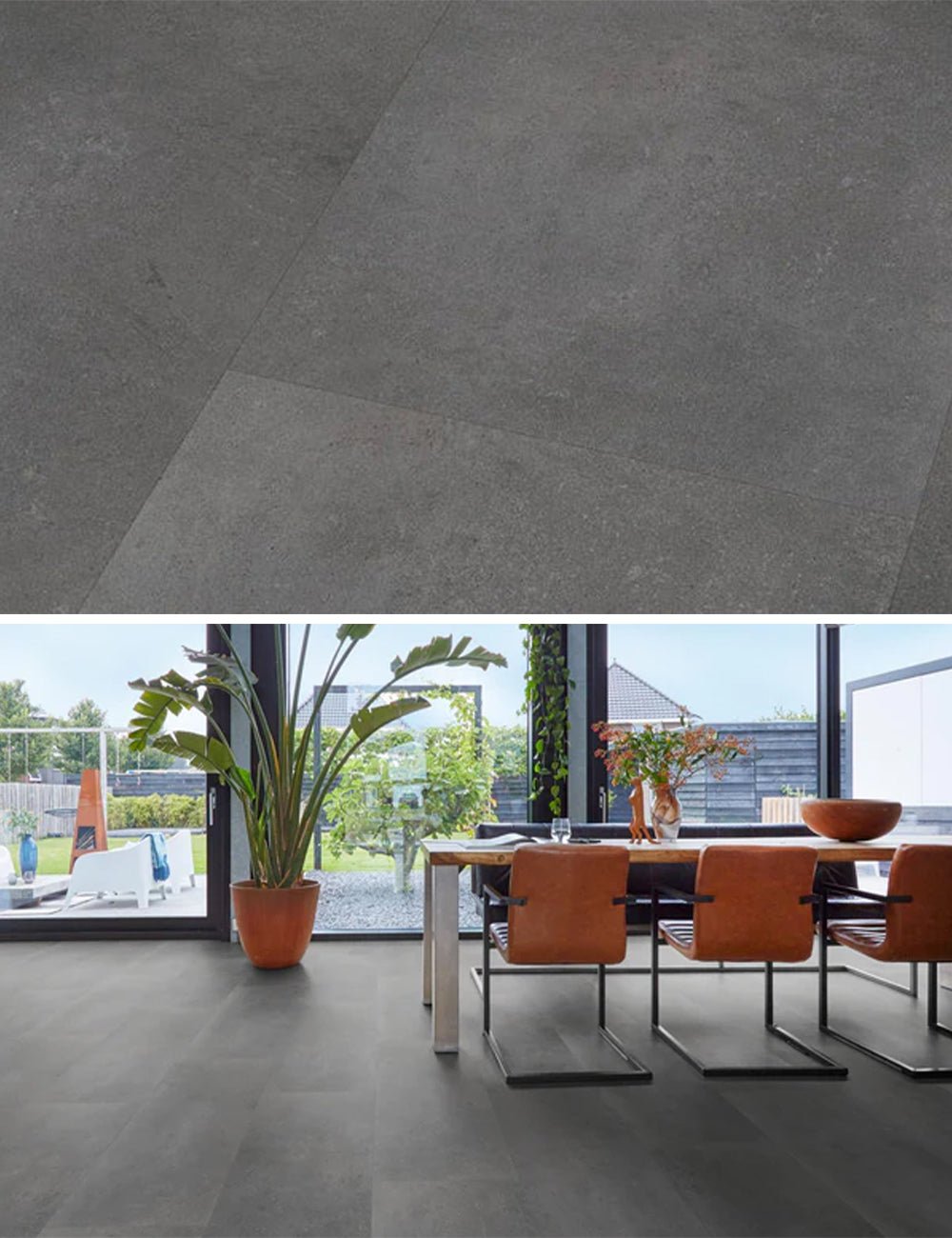 Floorlife Click PVC Tile Southwark Dark Grey 4311 - Grigio scuro 91,4x45,7 cm - Solza.it
