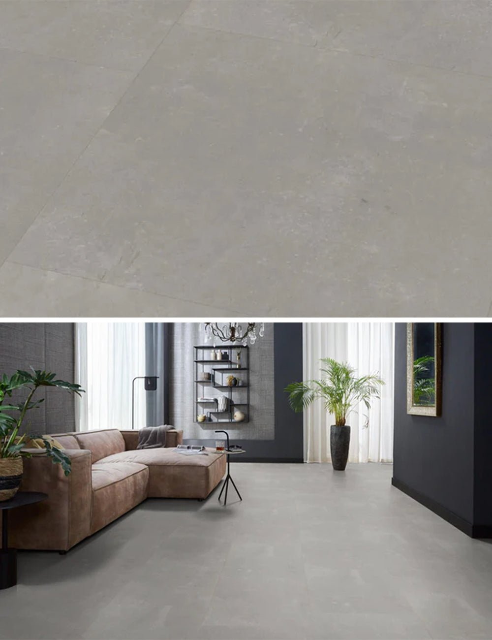 Floorlife Click PVC Piastrella Victoria Grey 6212 SRC - Quadrato 61x61 cm - Solza.it