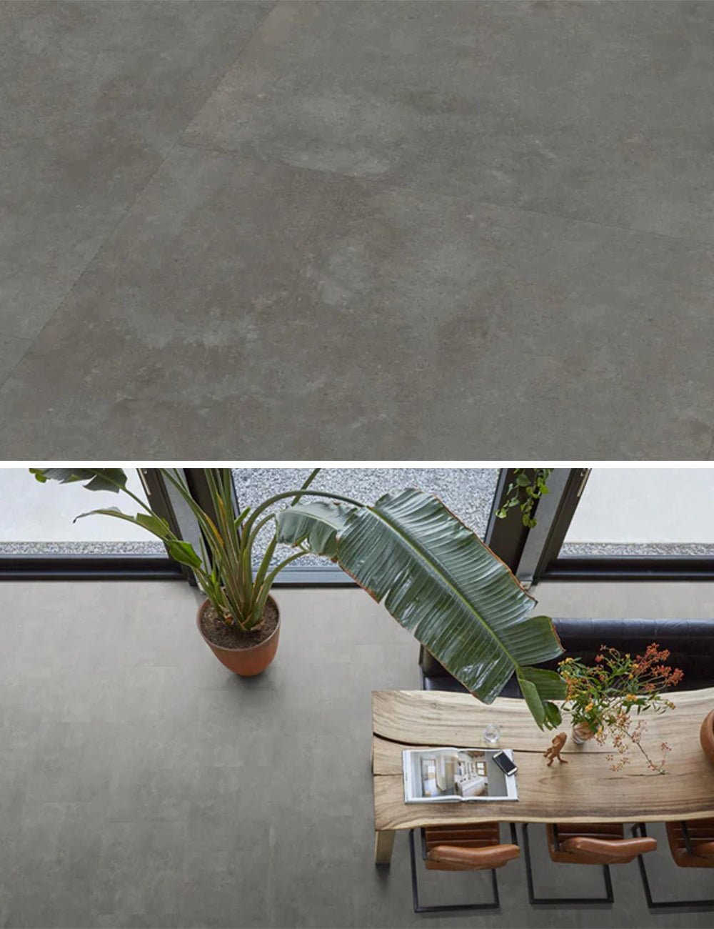 Floorlife Click PVC Tile Victoria XL Grey 6212 SRC - 81,2 x 40,6 cm - Solza.it