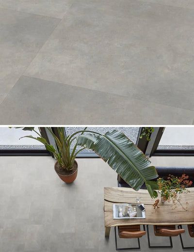 Floorlife Click PVC Tile Victoria XL Light Grey 6211 SRC - Piastrella per pavimento 81,2 x 40,6 cm - Solza.it