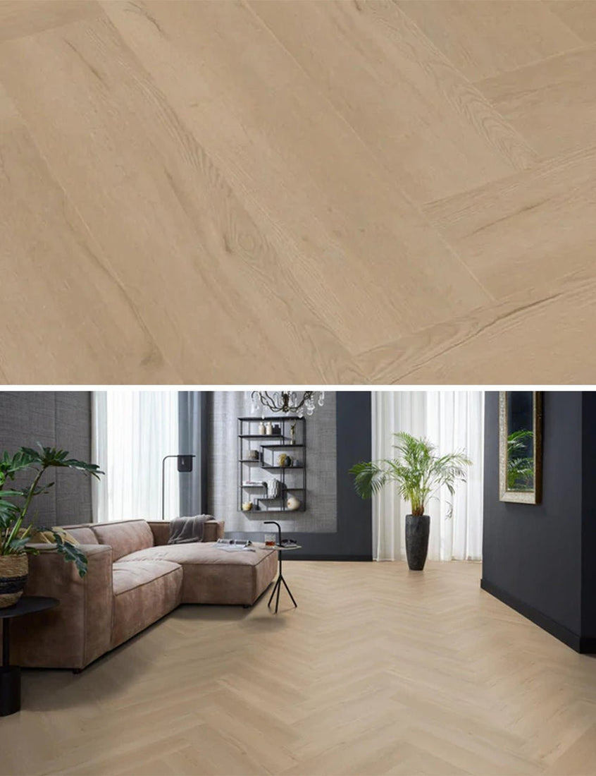 Floorlife Spina di pesce Click PVC YUP Leyton Spina di pesce Beige 2824 SRC - Solza.it