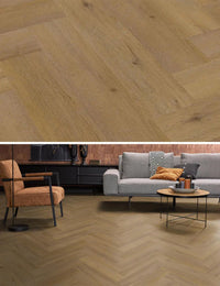 Floorlife a spina di pesce Click PVC YUP Leyton a spina di pesce Rovere scuro 2823 SRC - Solza.it
