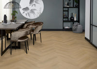 Floorlife a spina di pesce Click PVC YUP Merton Herringbone Light Oak 7613 - Solza.it