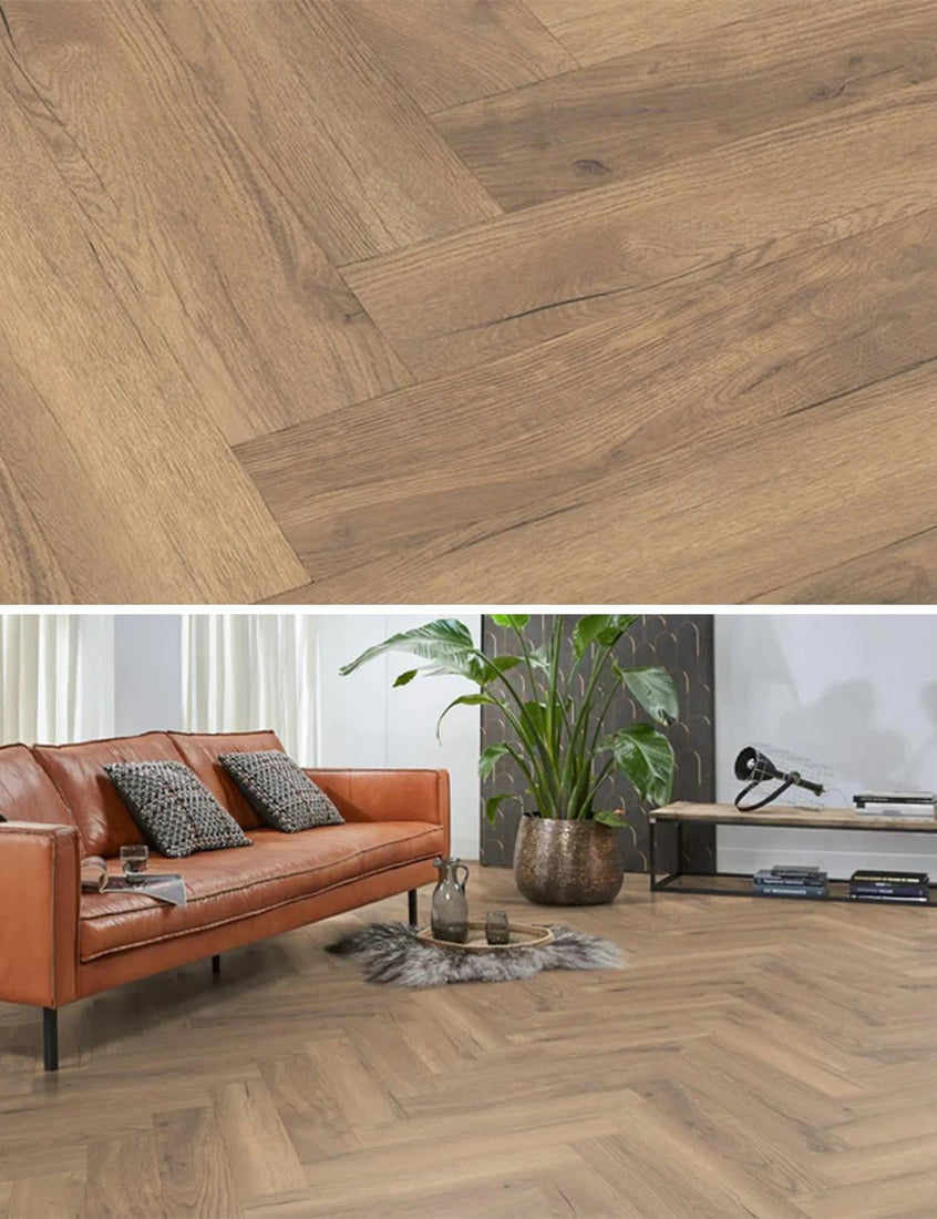 Floorlife Laminato a spina di pesce effetto legno Bayside Oak Natural 3424 - Solza.it