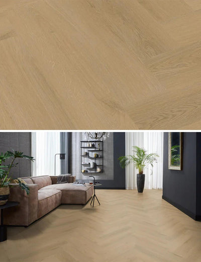 Floorlife Yup Merton Herringbone Light Oak Dryback PVC - Warme kleur - Solza-it.staging.clonabledemo.net
