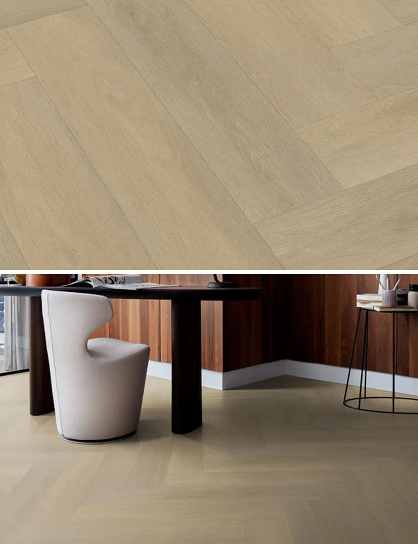 vtwonen Pavimento in PVC a spina di pesce naturale - Solza.it